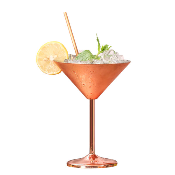 Steel Martini Cup (Copper) (250 ml) <br> (BRD-M200-BAKIR)