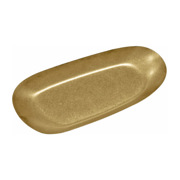 Groovy Açık Büfe Retro Sunum Tabağı (Altın)  <br> (GRV-R241002-Altın)