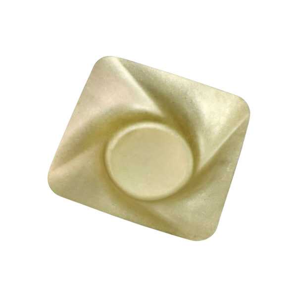 Groovy Açık Büfe Retro Sunum Tabağı (Altın)   <br> (GRV-R241022-Altın)
