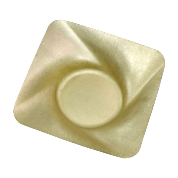 Groovy Açık Büfe Retro Sunum Tabağı (Altın)   <br> (GRV-R241023-Altın)