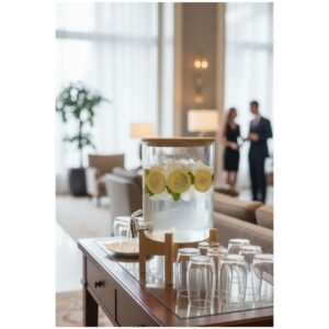 Alternative view of Akasya Standlı Cam Dispenser    (GRV-6531)