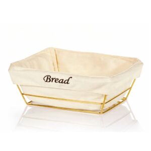 Kare Bezli Ekmek Sepeti (Altın) (BRD-HW180B-ALTIN)