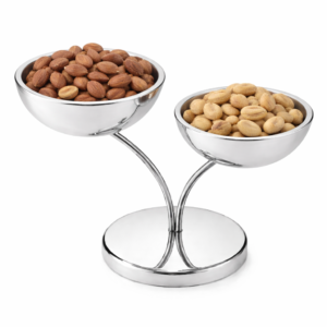 Alternative view of Lumina Double Snack Bowl     (GRV-LM07)