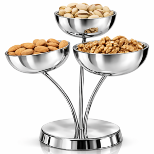 Alternative view of Lumina Triple Snack Bowl      (GRV-LM08)