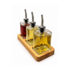 Palermo 3-Piece Oil And Vinegar Set (GRV-PLM-02)